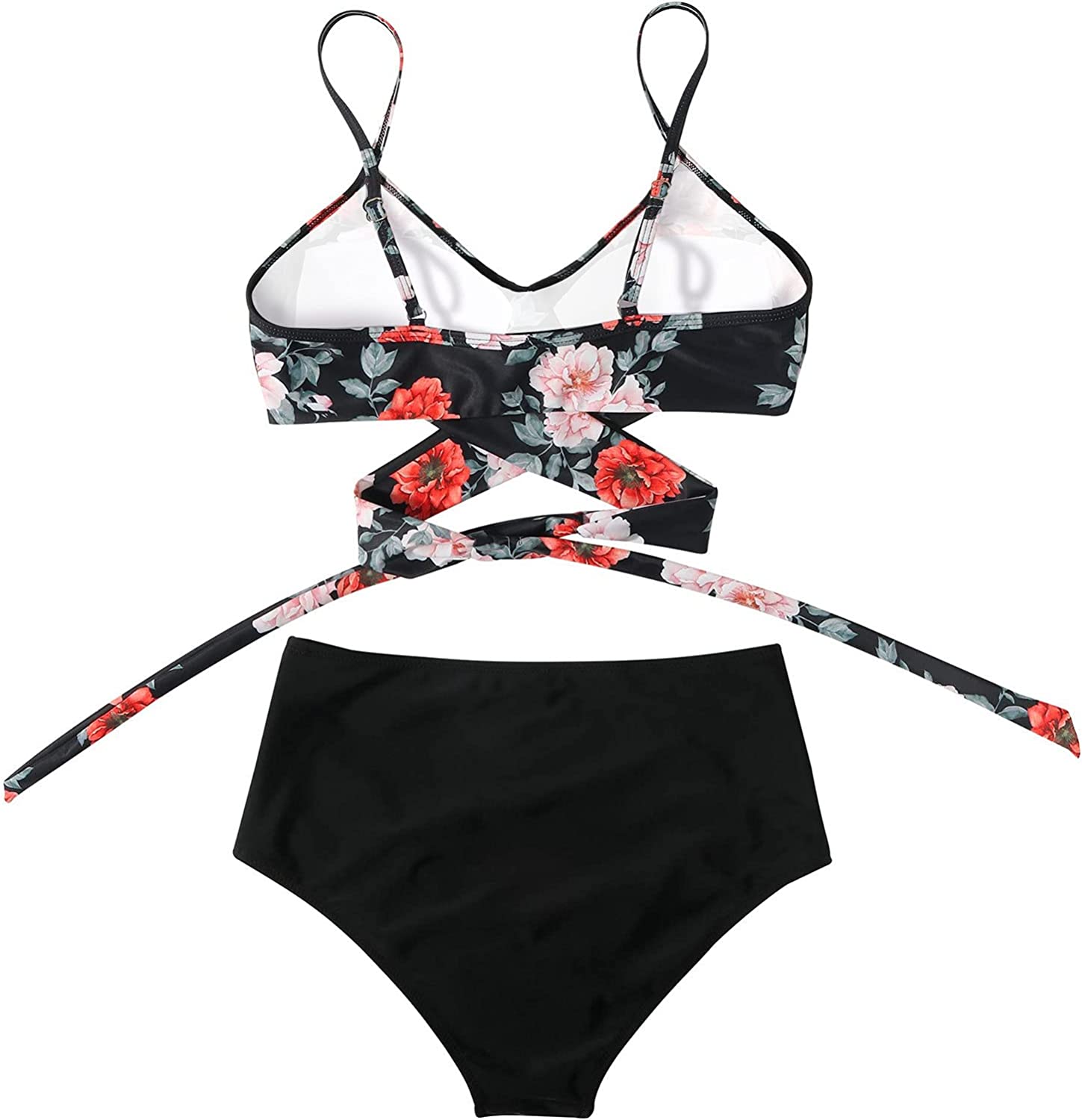 Women's Colourful High-Waist Bikini Set