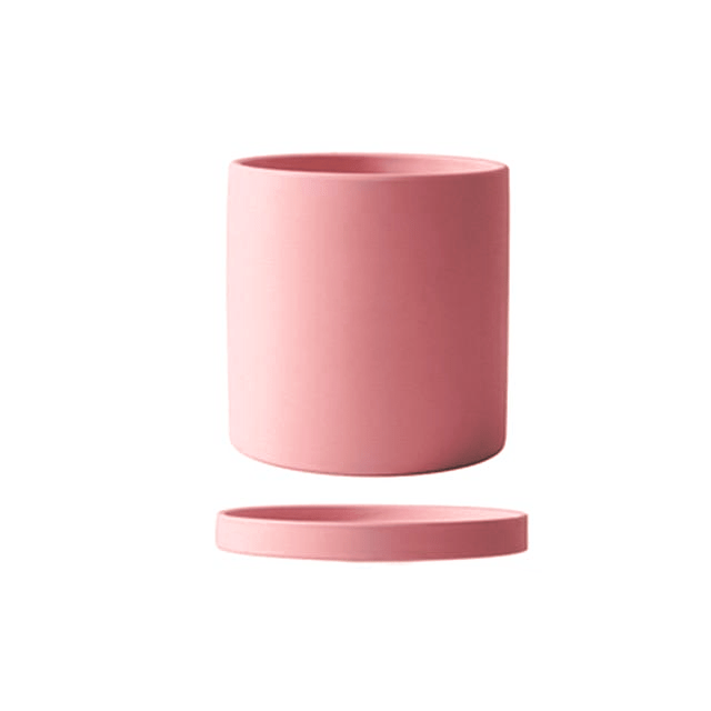 Ceramic Plant Pot With Saucer