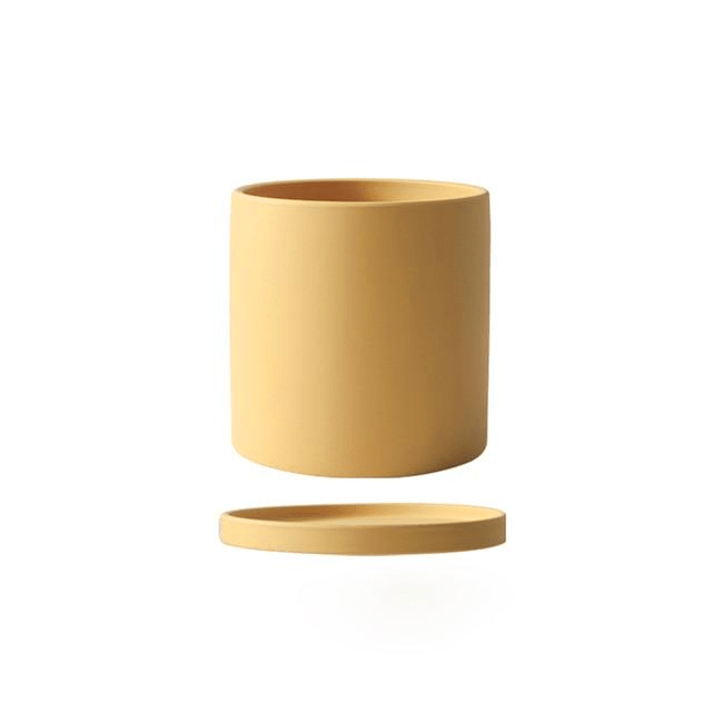 Ceramic Plant Pot With Saucer