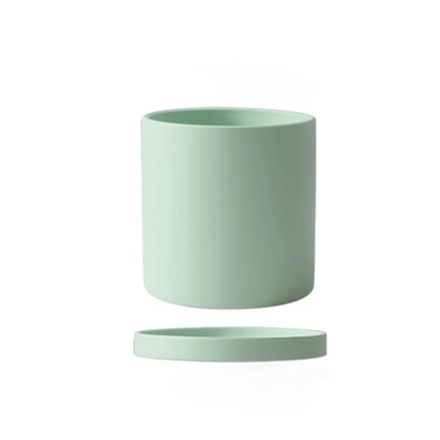 Ceramic Plant Pot With Saucer
