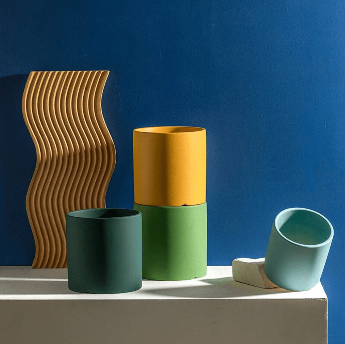 Ceramic Plant Pot With Saucer