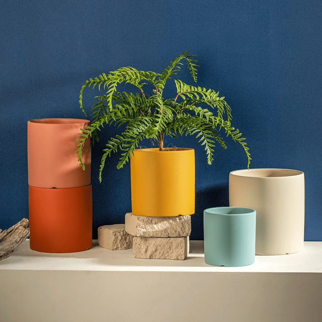 Ceramic Plant Pot With Saucer