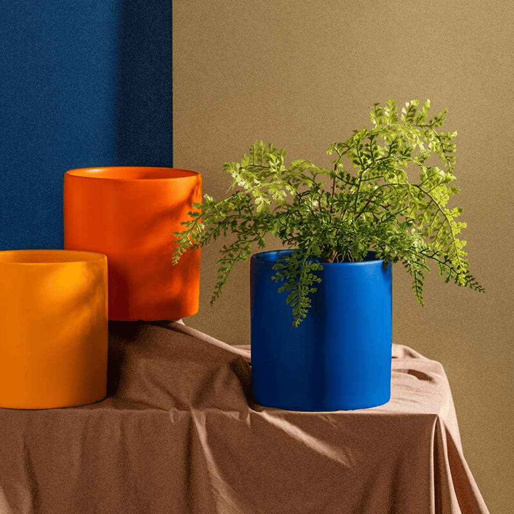 Ceramic Plant Pot With Saucer
