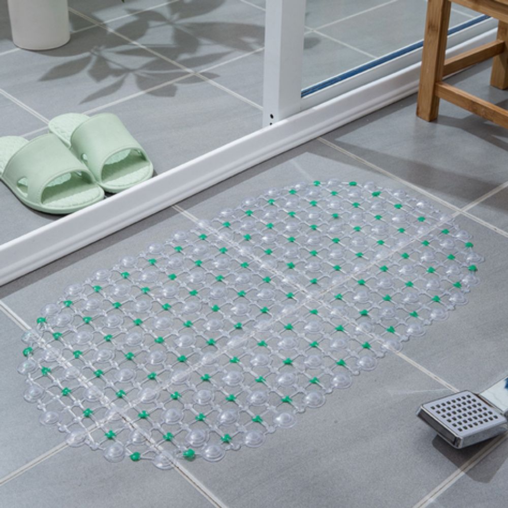 Suction Bath Mat With Drain Holes