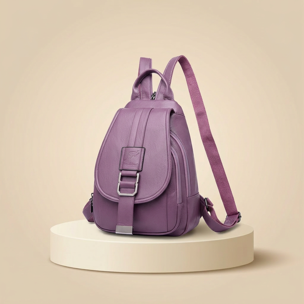 Dindin | Women's Premium Water-Resistant Leather Backpack
