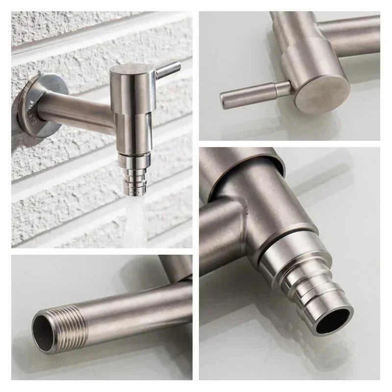 Stainless Steel Outdoor Garden Tap