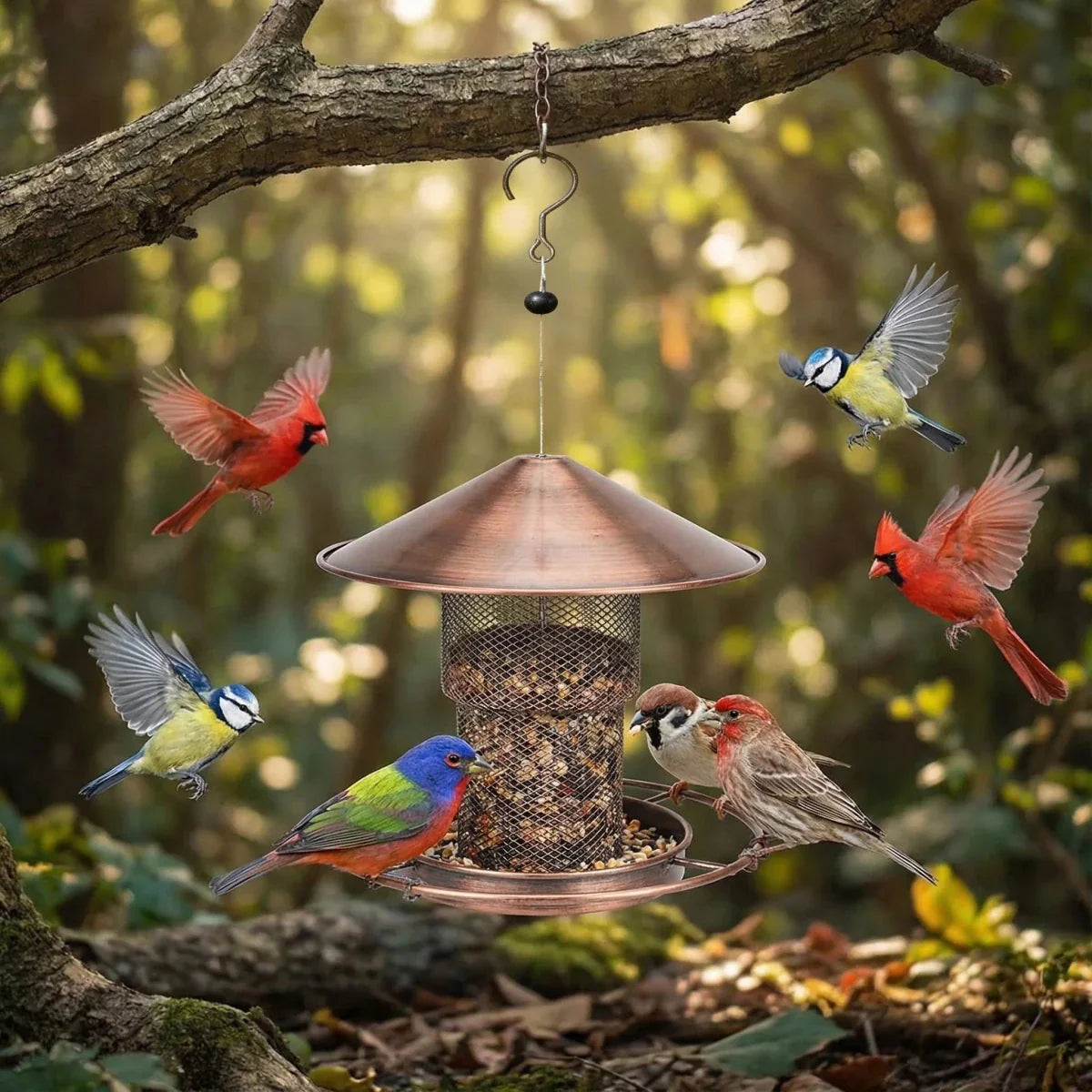 Squirrel-Proof Bird Feeder Made Of Iron