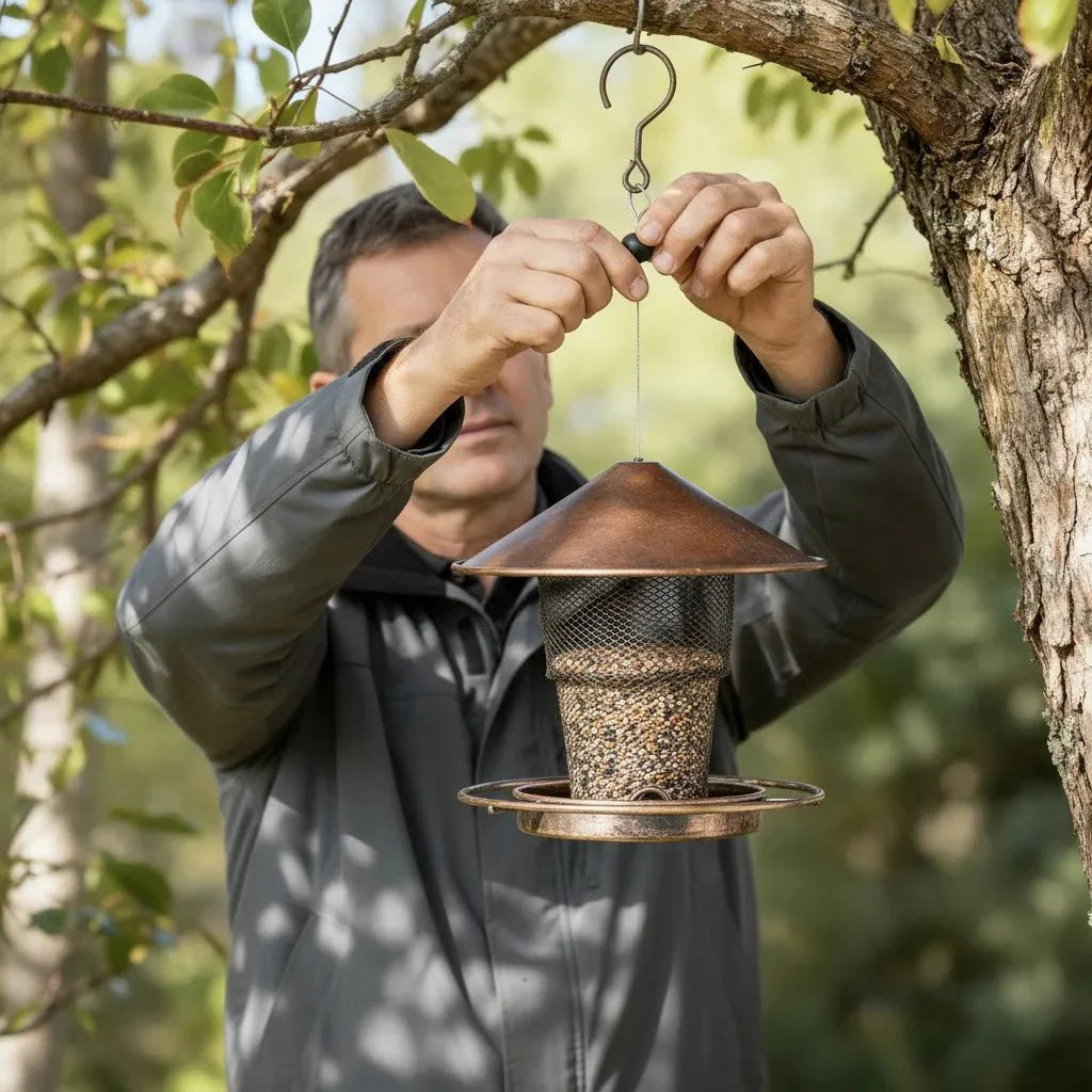 Squirrel-Proof Bird Feeder Made Of Iron