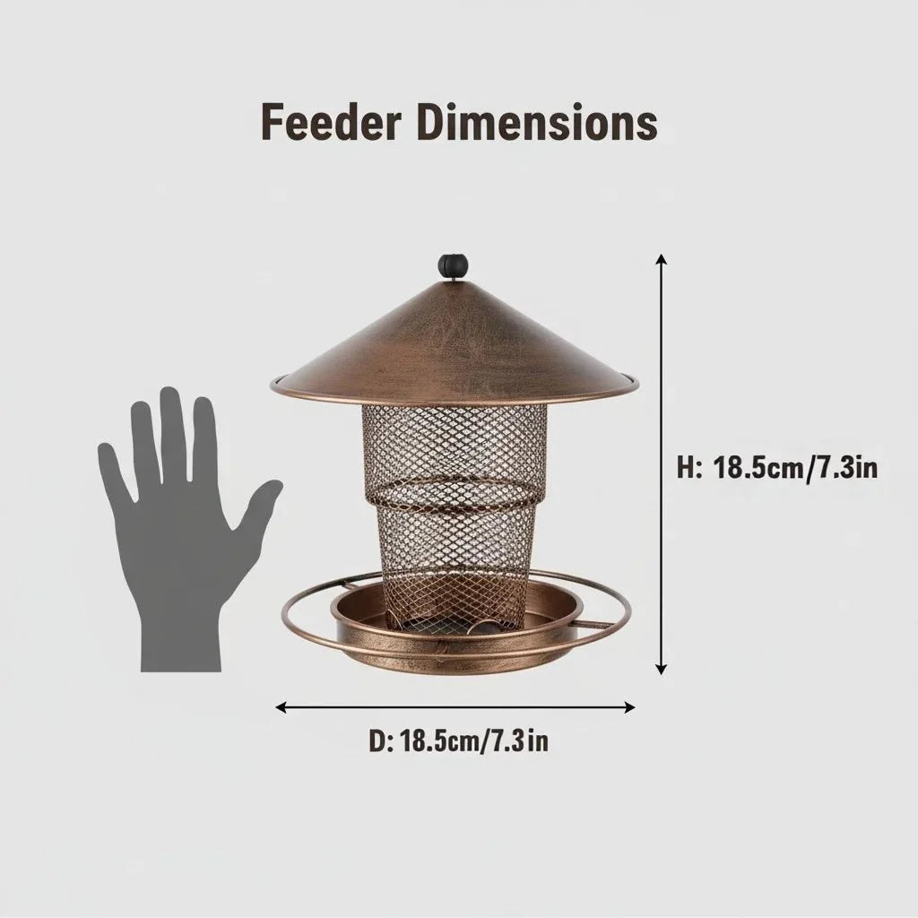 Squirrel-Proof Bird Feeder Made Of Iron