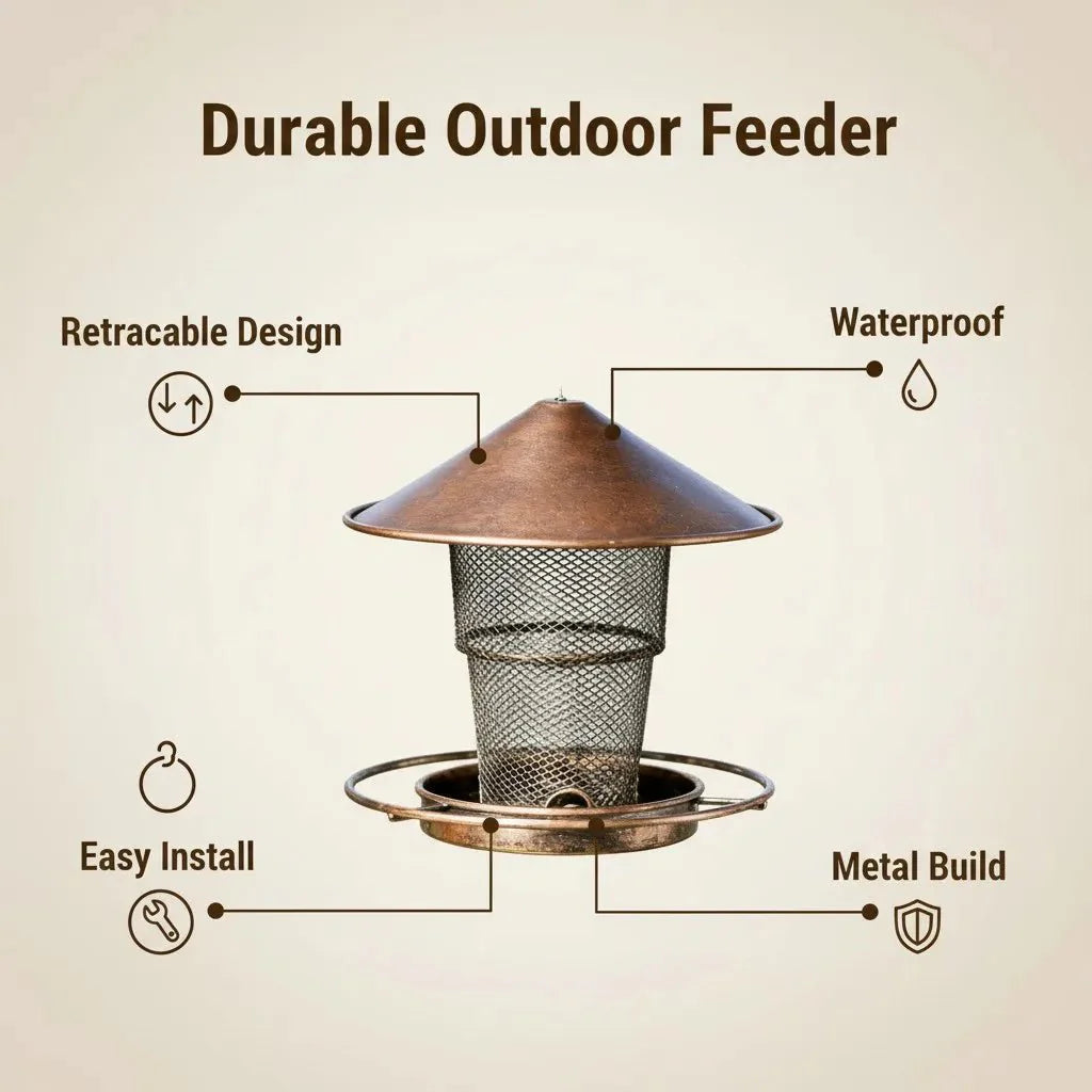 Squirrel-Proof Bird Feeder Made Of Iron
