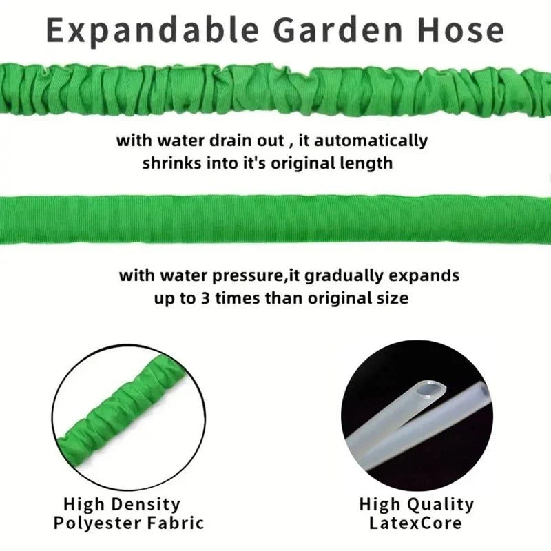 Expandable Garden Hose With 7 Spray Modes