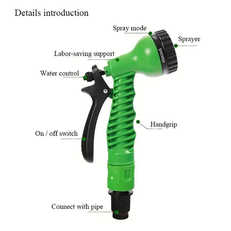 Expandable Garden Hose With 7 Spray Modes
