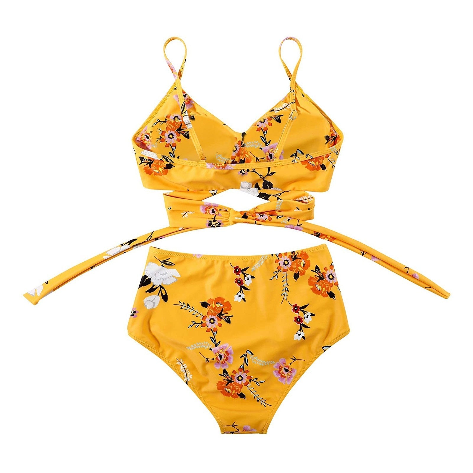 Women's Colourful High-Waist Bikini Set
