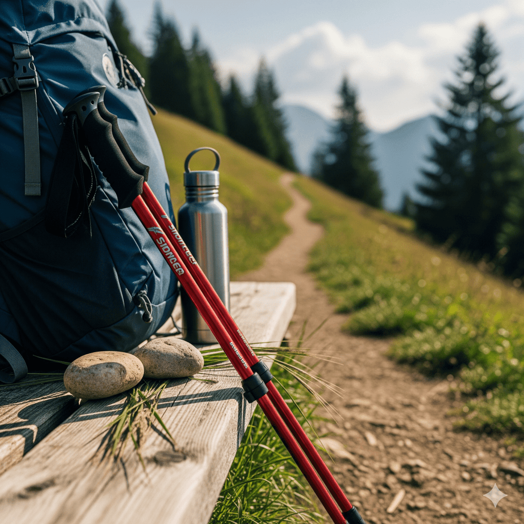 Adjustable Trekking Poles for Hiking and Trail Walking