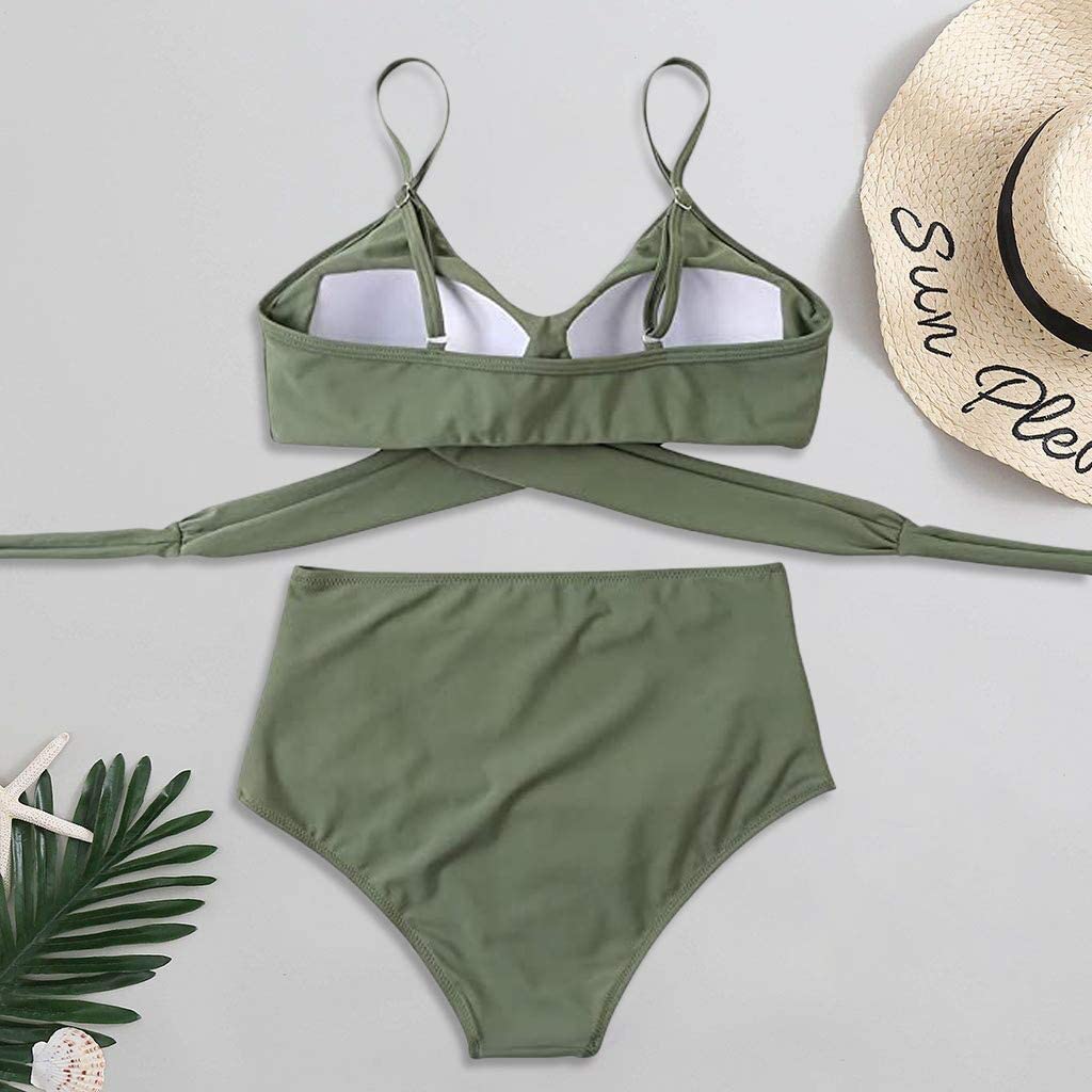 Women's Colourful High-Waist Bikini Set
