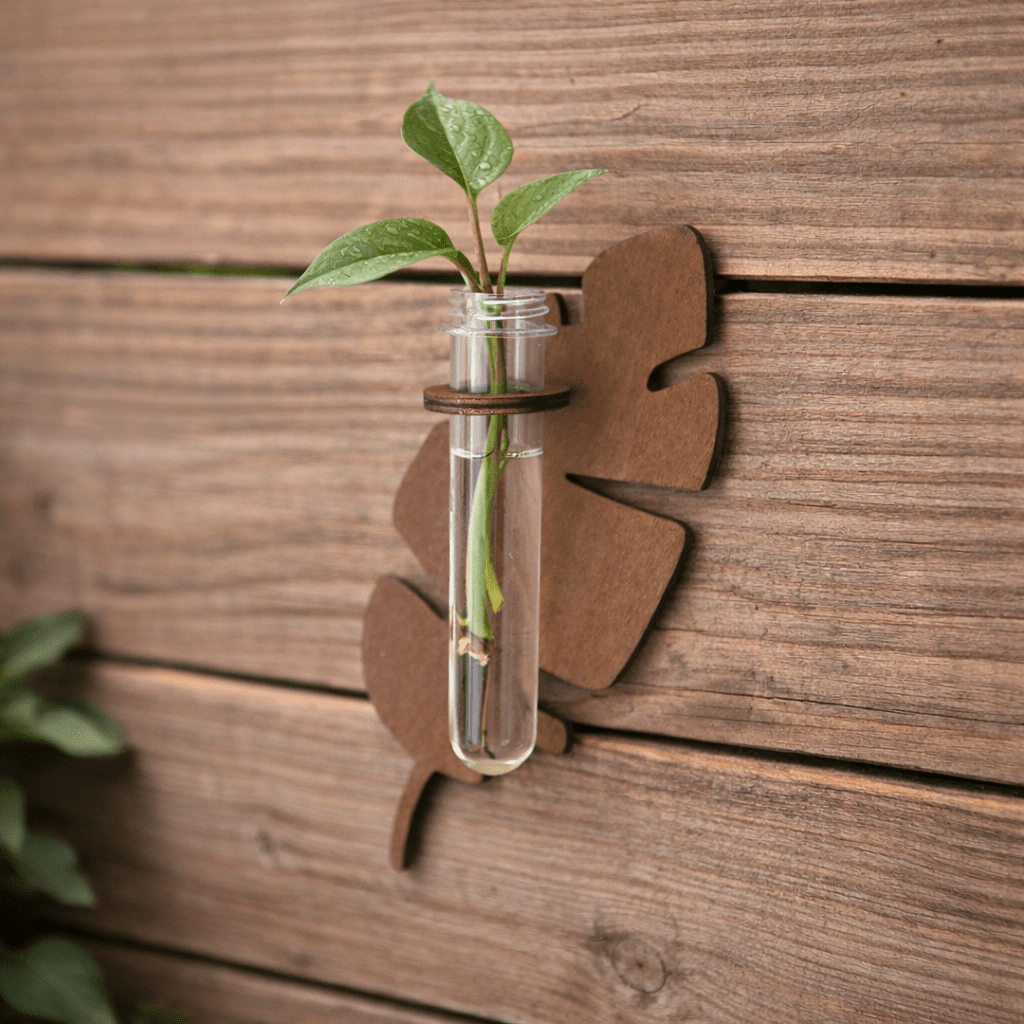 Leaf Wall Planter Made Of Natural Wood