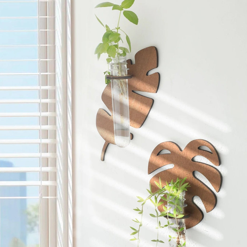 Leaf Wall Planter Made Of Natural Wood