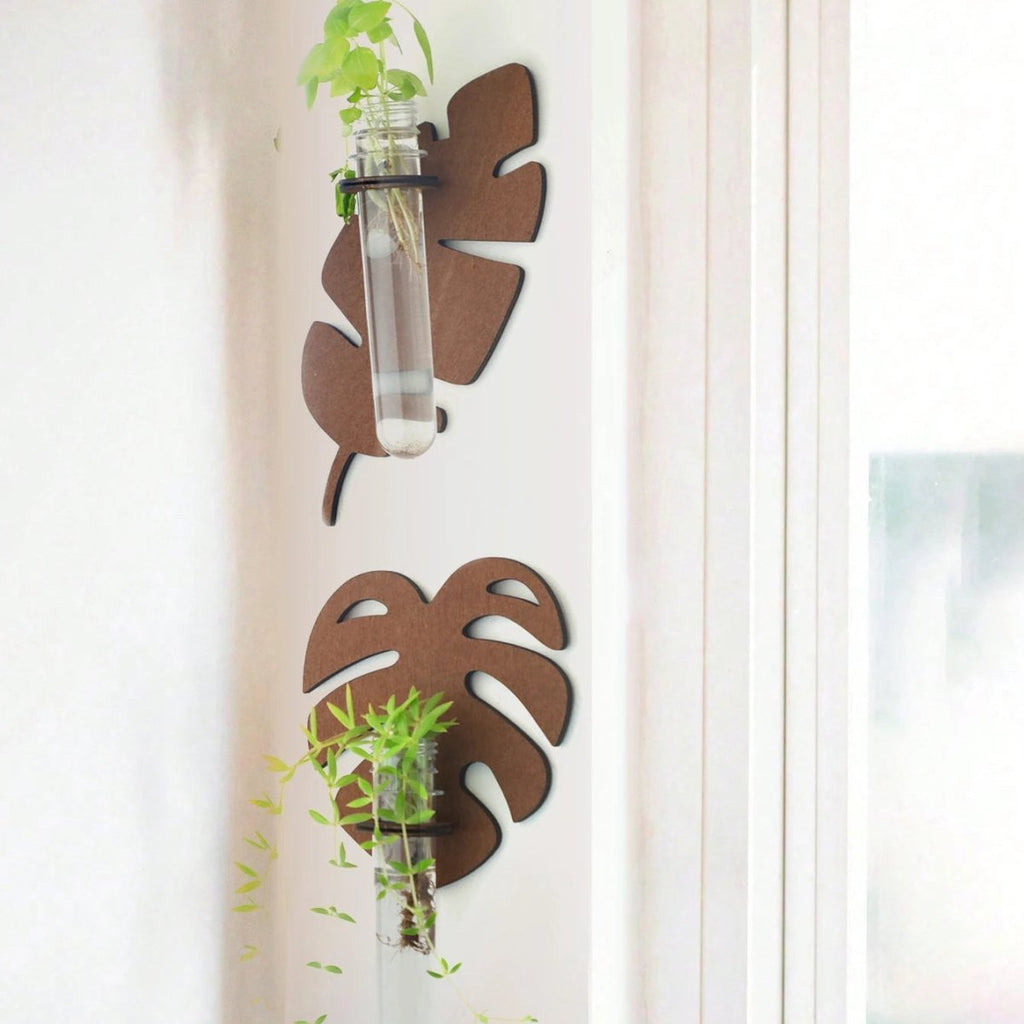 Leaf Wall Planter Made Of Natural Wood