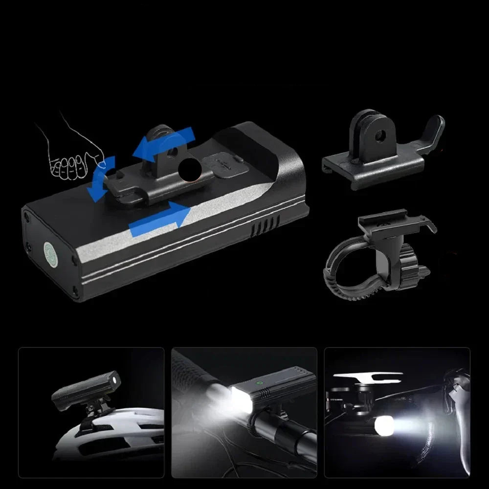 5000-Lumen USB-C Rechargeable Bike Light