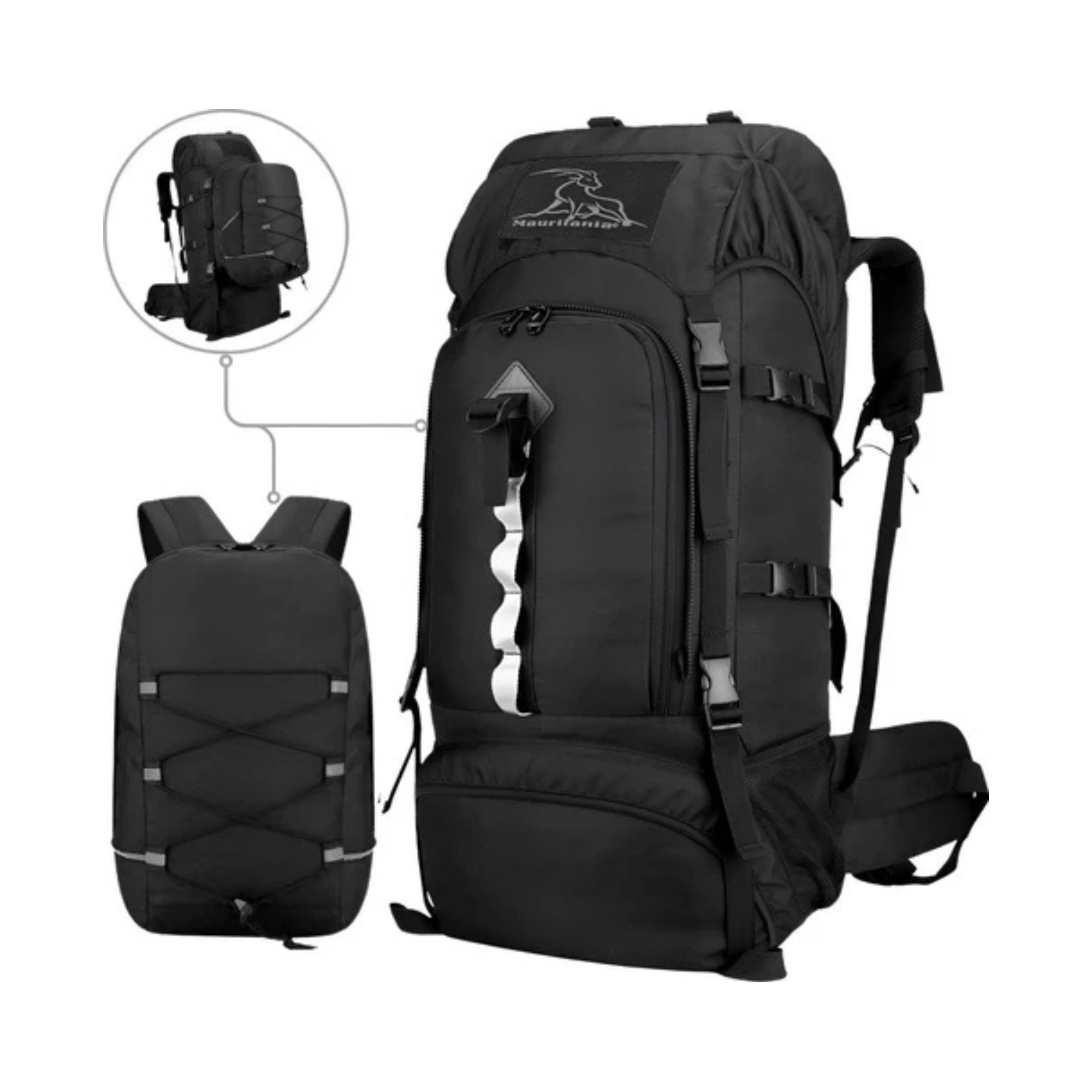Jed | Hiking Backpack 2in1 for Travel and Camping