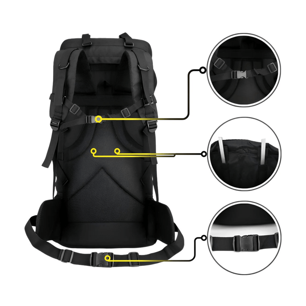 Jed | Hiking Backpack 2in1 for Travel and Camping