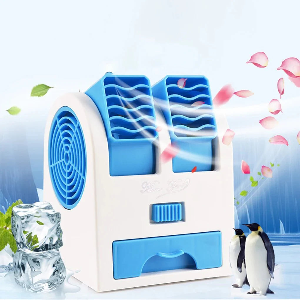Mini USB Air Cooler with Dual Air Outlet