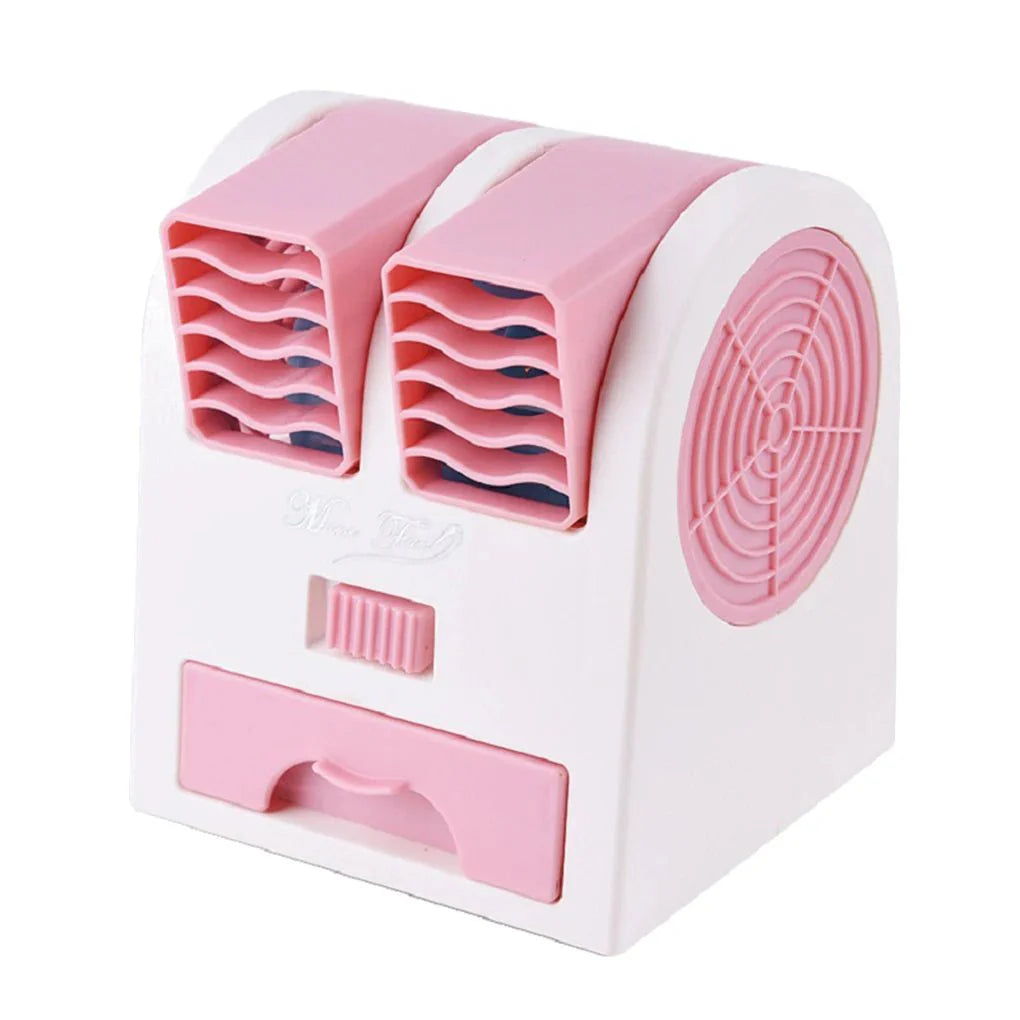 Mini USB Air Cooler with Dual Air Outlet