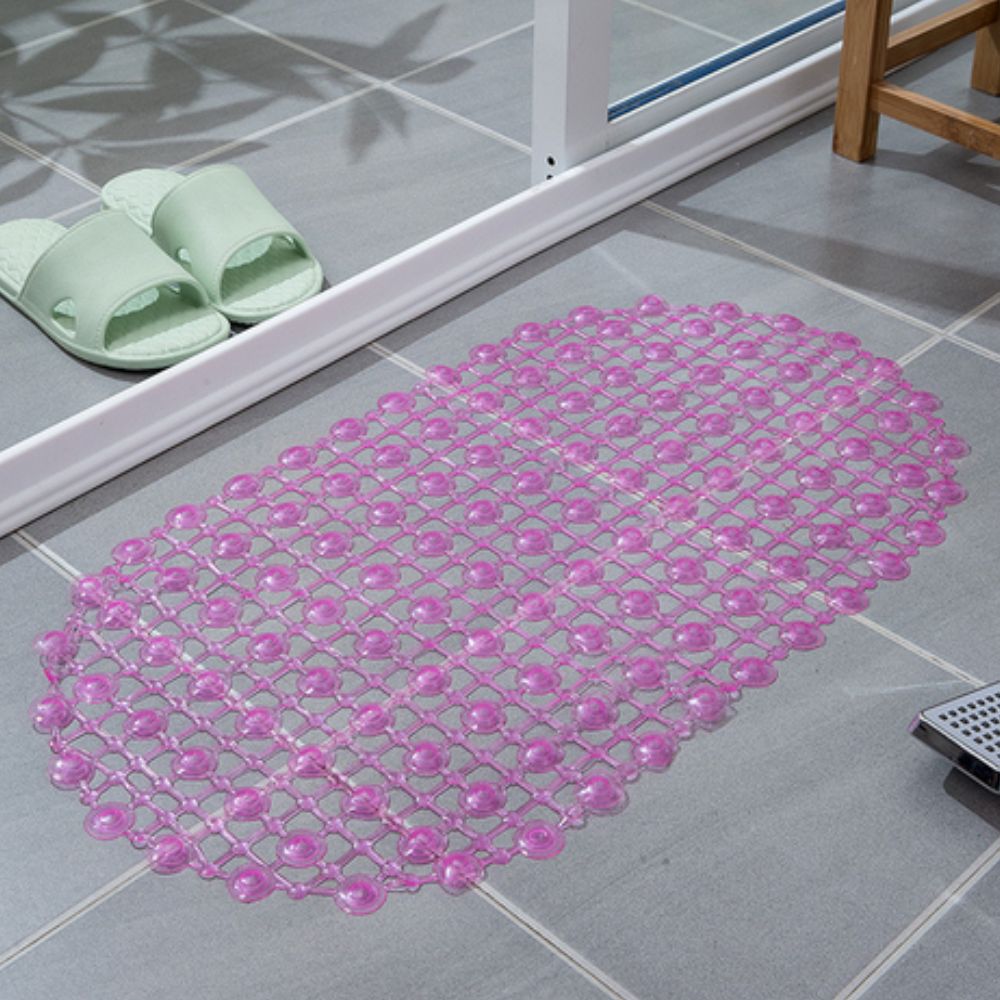 Suction Bath Mat With Drain Holes