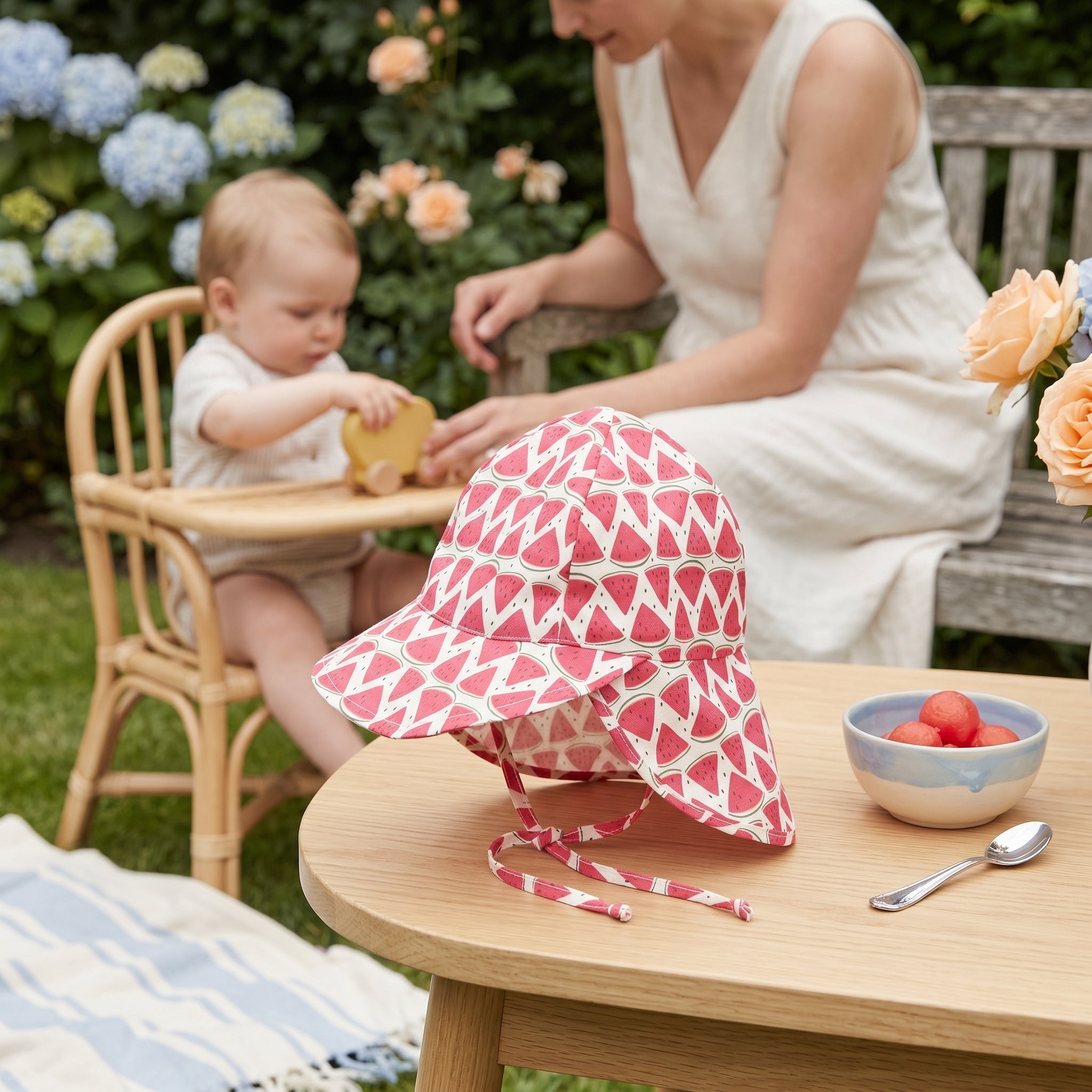 Adjustable Baby UPF 50+ Wide-Brim Sun Hat