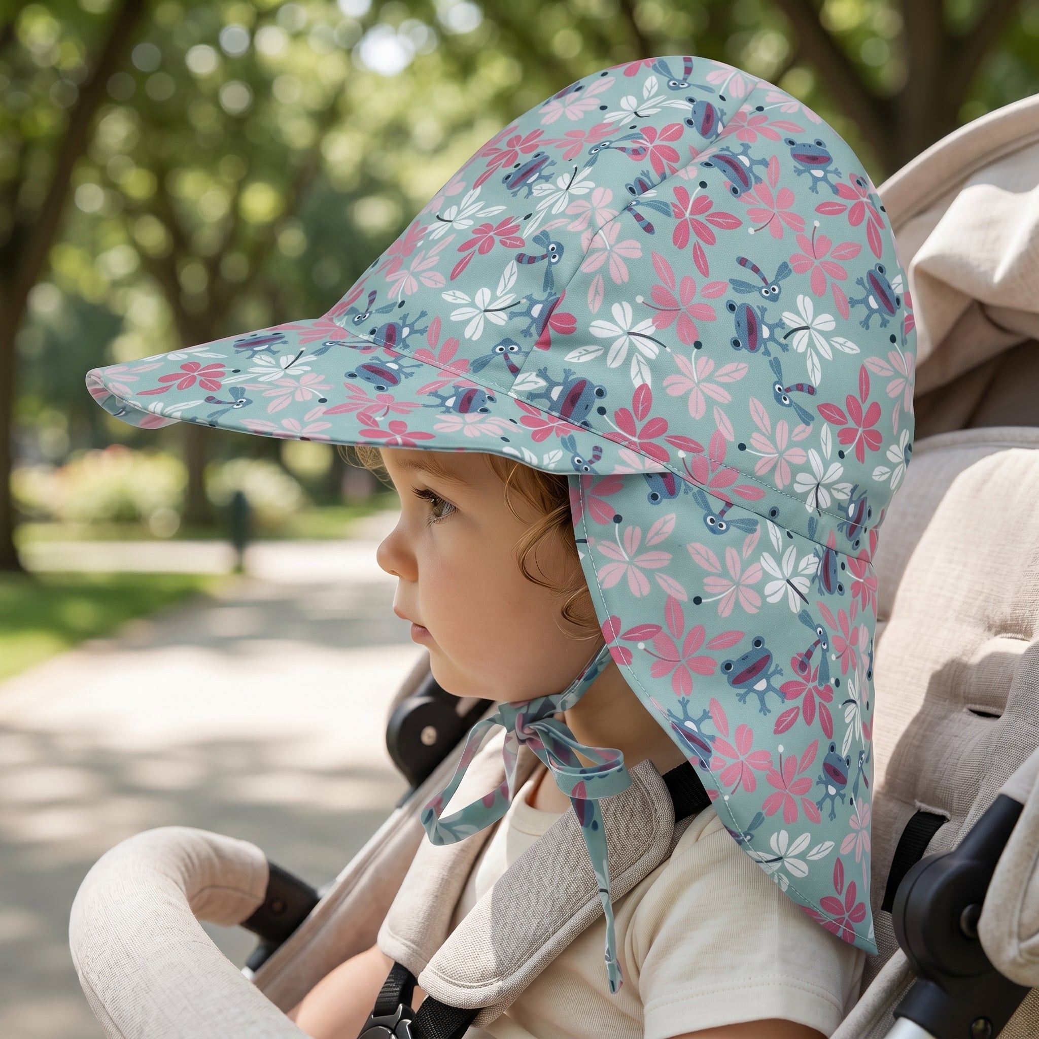 Adjustable Baby UPF 50+ Wide-Brim Sun Hat