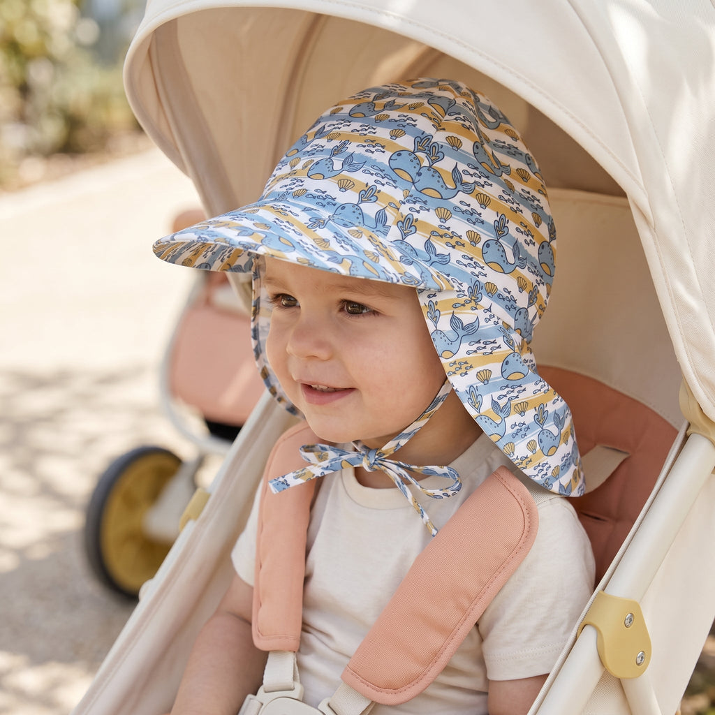 Adjustable Baby UPF 50+ Wide-Brim Sun Hat