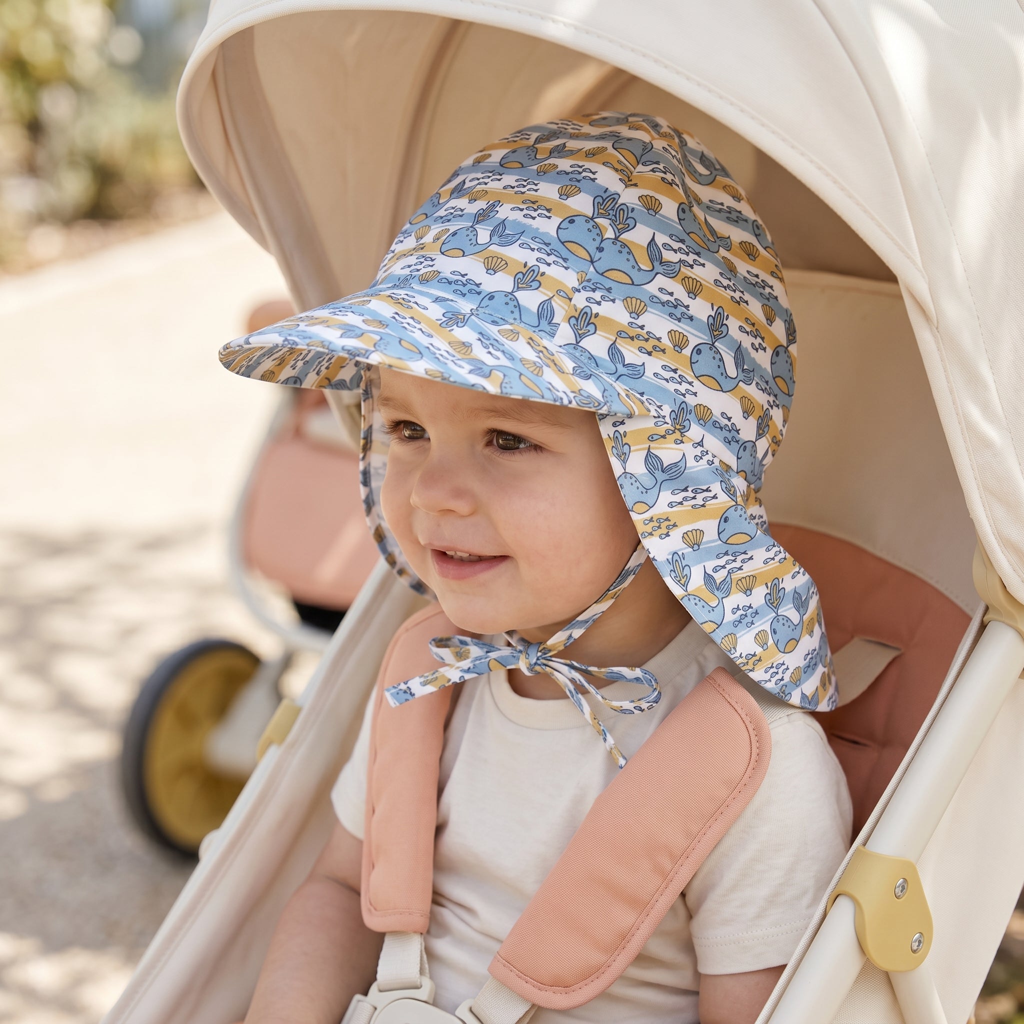Adjustable Baby UPF 50+ Wide-Brim Sun Hat