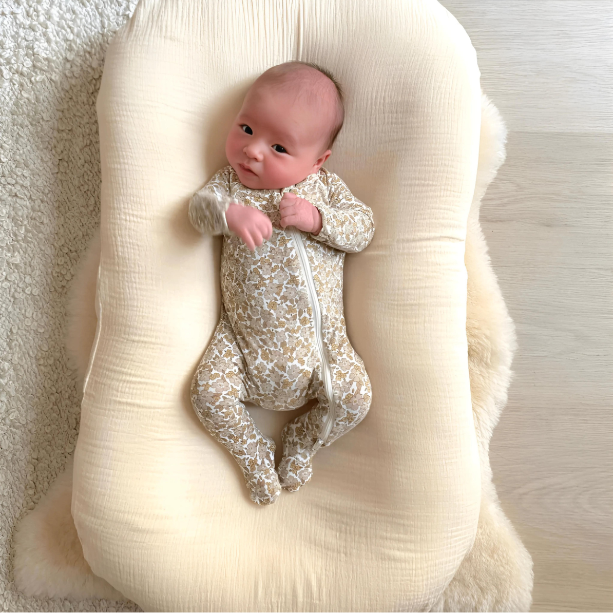 Pastel Baby Lounger Nest