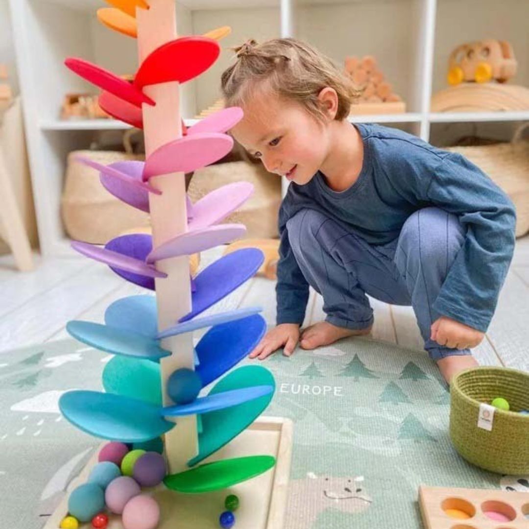 Wooden Rain Sound Tower Toy