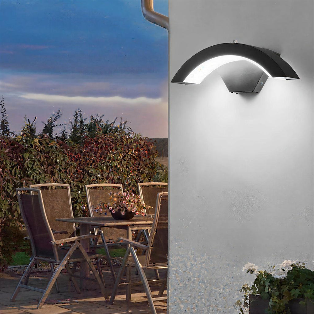 Curved Outdoor Wall Light For Patio
