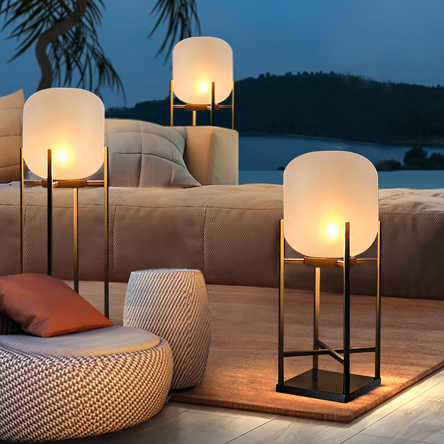 Solar Outdoor Lantern Stainless Steel Waterproof