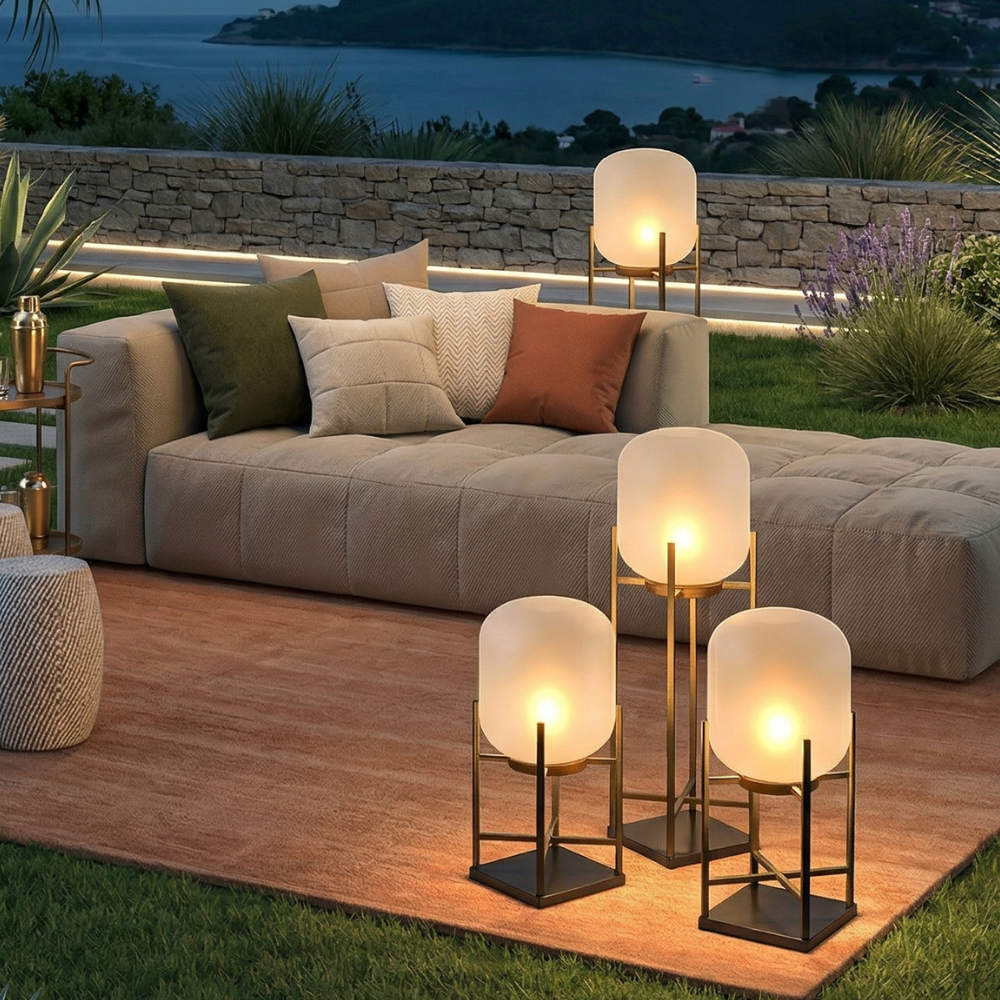 Solar Outdoor Lantern Stainless Steel Waterproof
