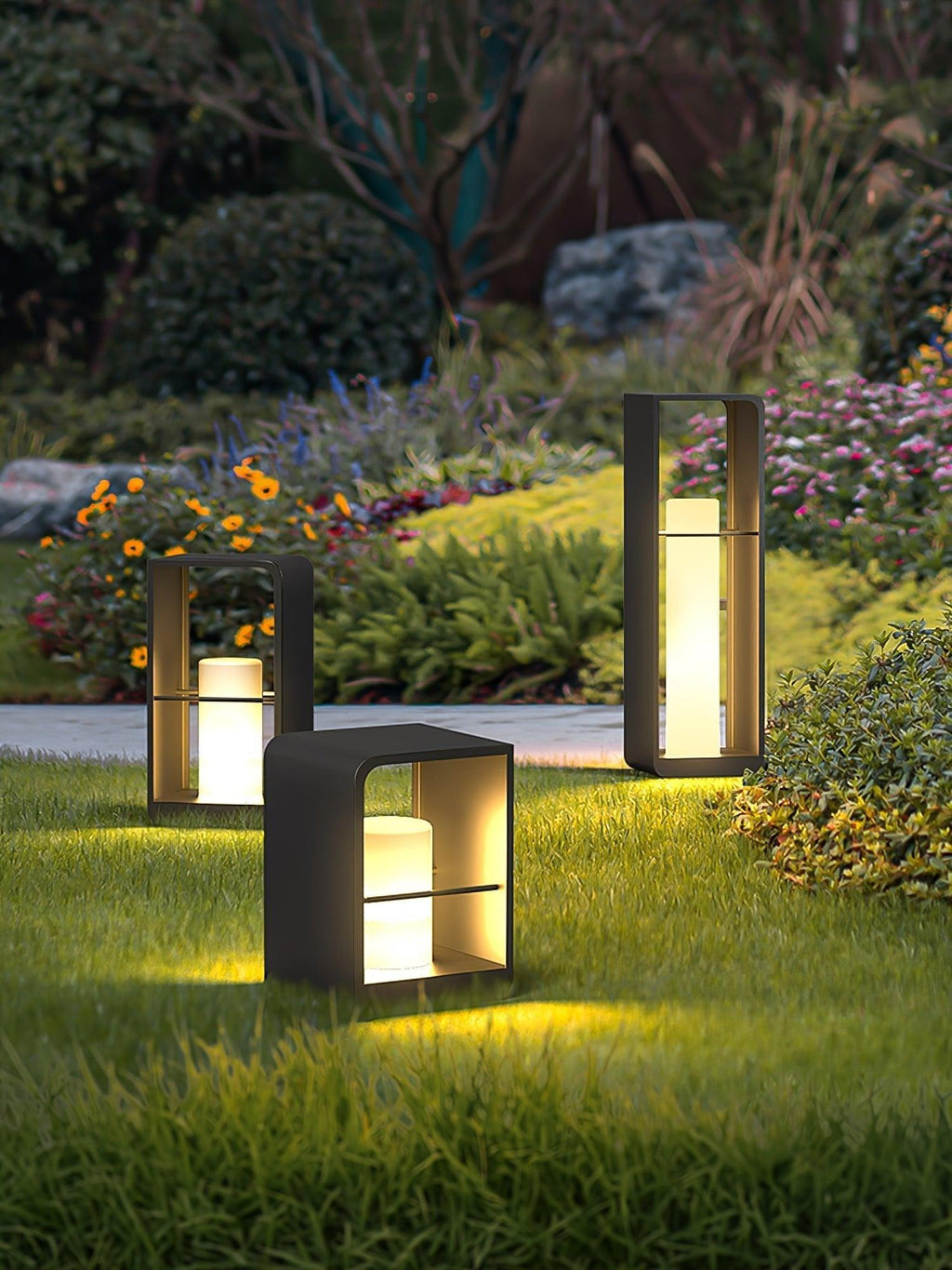 Solar Outdoor Path Light Stainless Steel Waterproof