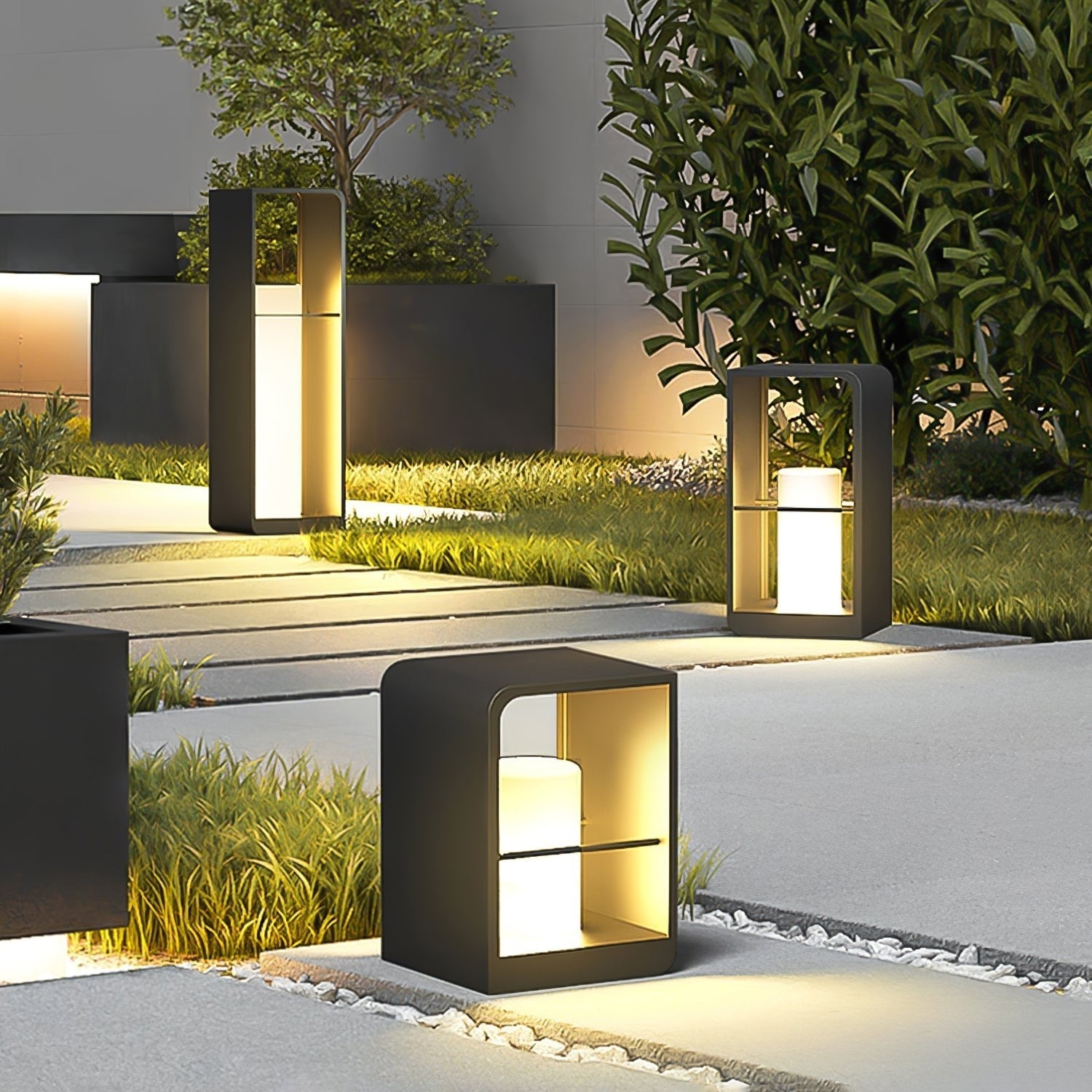Solar Outdoor Path Light Stainless Steel Waterproof