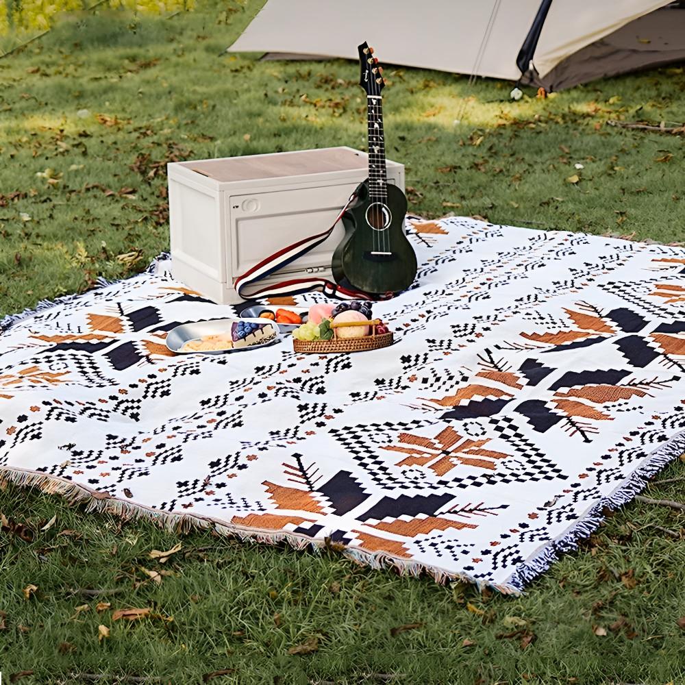 Large Picnic Mat - Soft Microfiber Blend with Vibrant Patterns