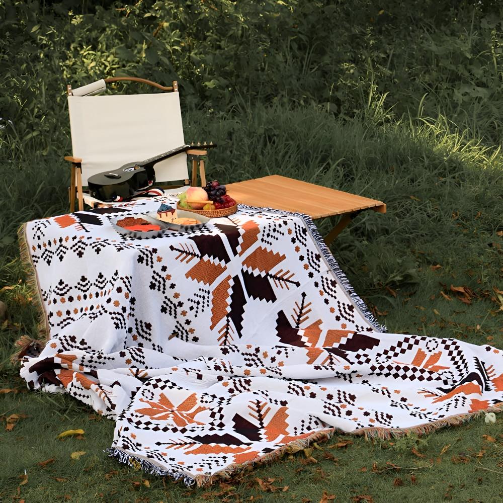 Large Picnic Mat - Soft Microfiber Blend with Vibrant Patterns