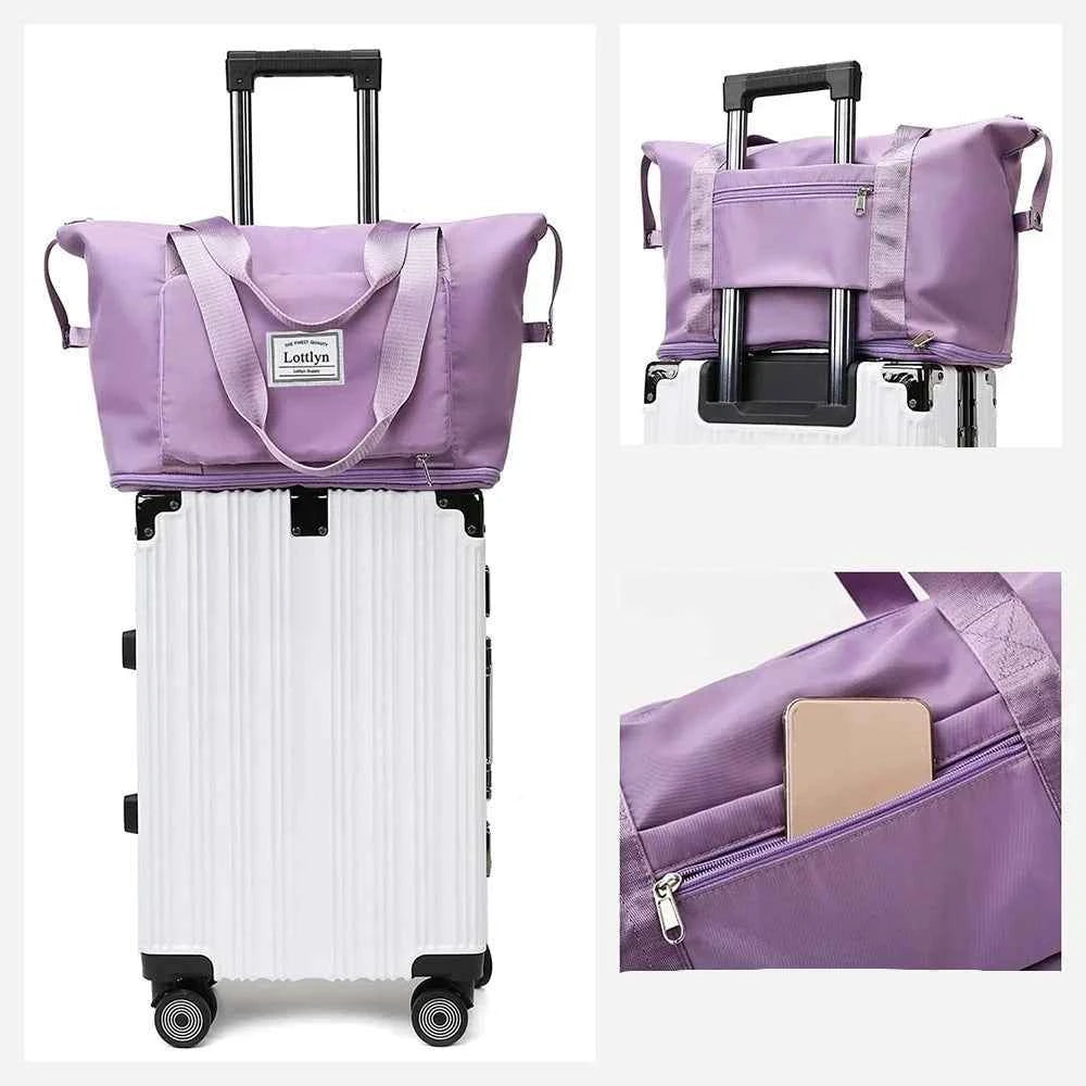 Foldable Travel Bag with Large Capacity - Durable Fabric Design