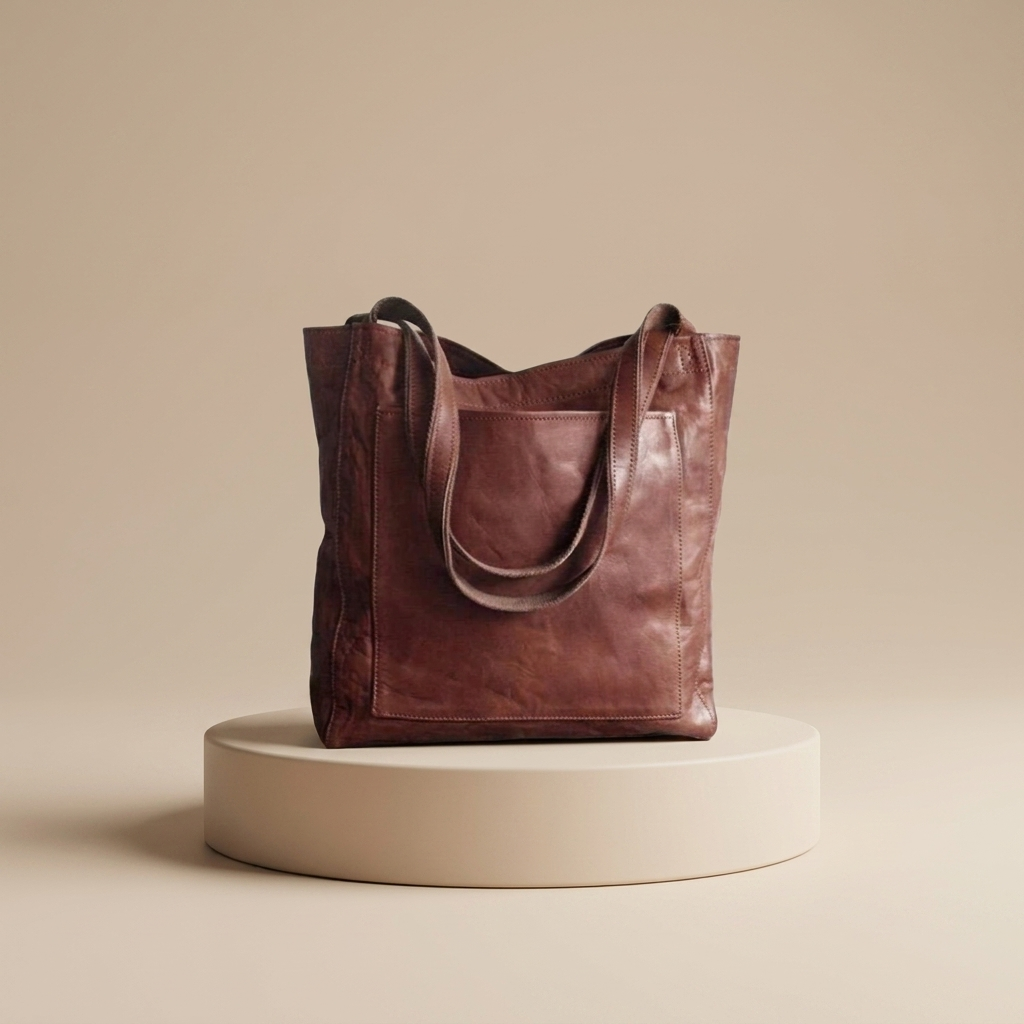 Nads | Women’s PU Leather Shoulder Bag with Adjustable Strap and Spacious Interior