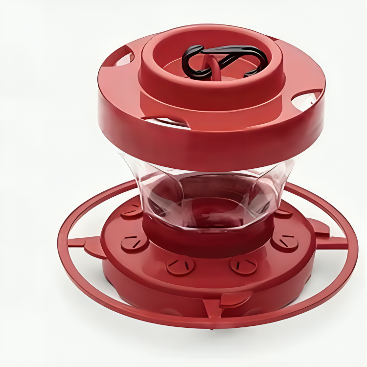 Outdoor Bird Feeder - Hummingbird Feeder Red Plastic Ant Proof Design