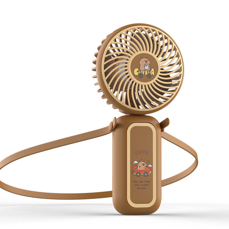 Portable Neck Fan With Compact Rounded Design - Women Portable Neck Fan Compact Rounded Design