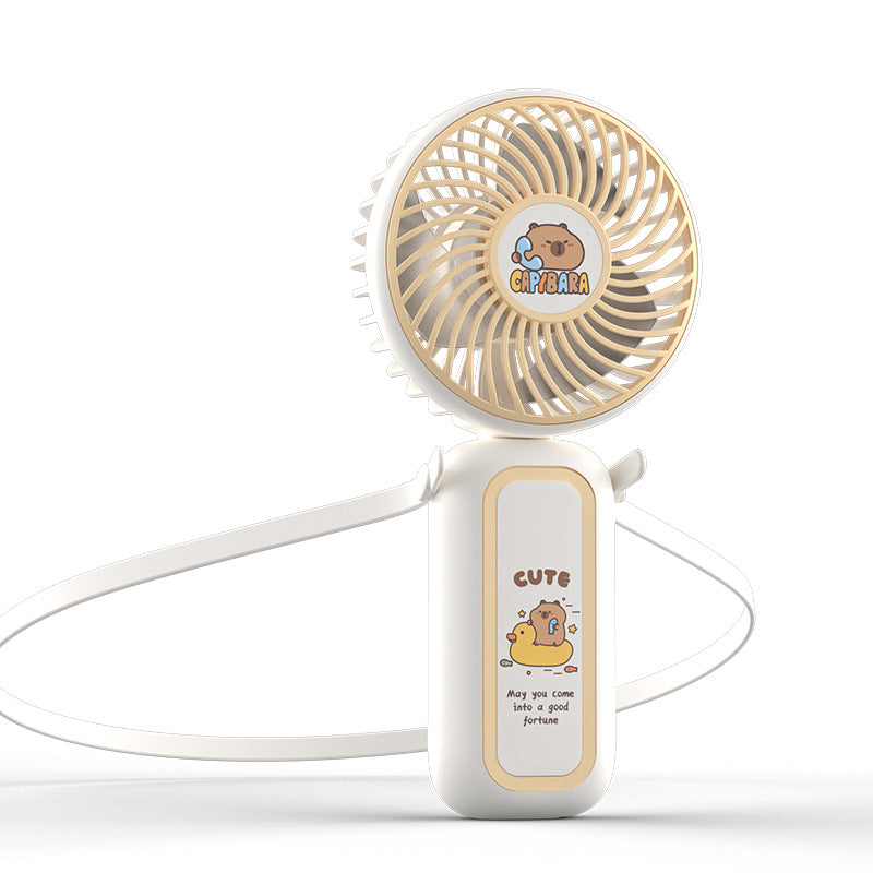 Portable Neck Fan With Compact Rounded Design - Women Portable Neck Fan Compact Rounded Design
