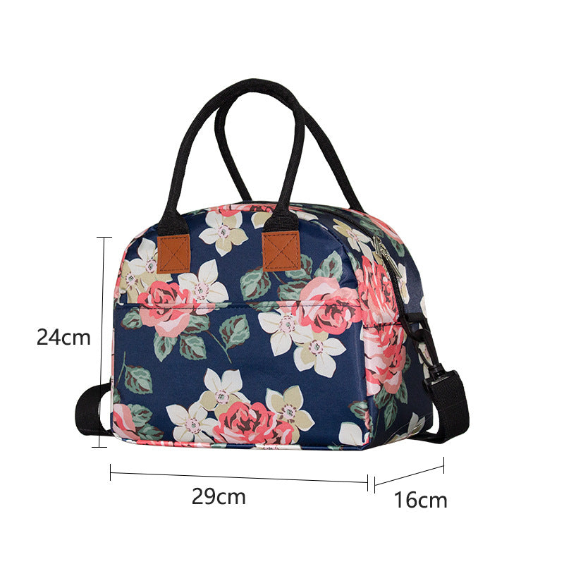 Floral Insulated Picnic Cooler Bag