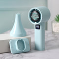 Rechargeable Mini Misting Fan with LCD Temperature Display