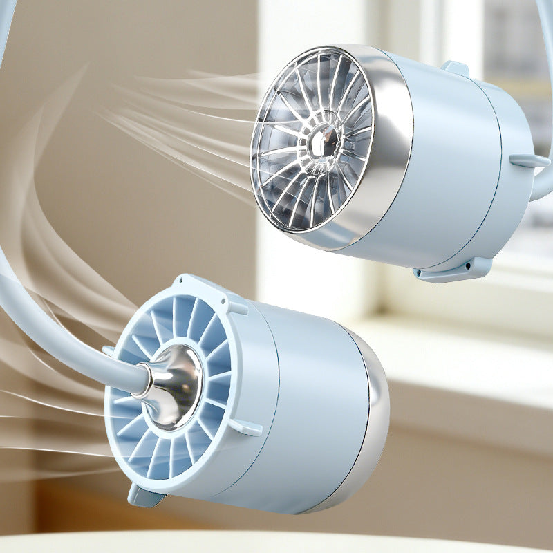 Portable Neck Fan With Dual Airflow