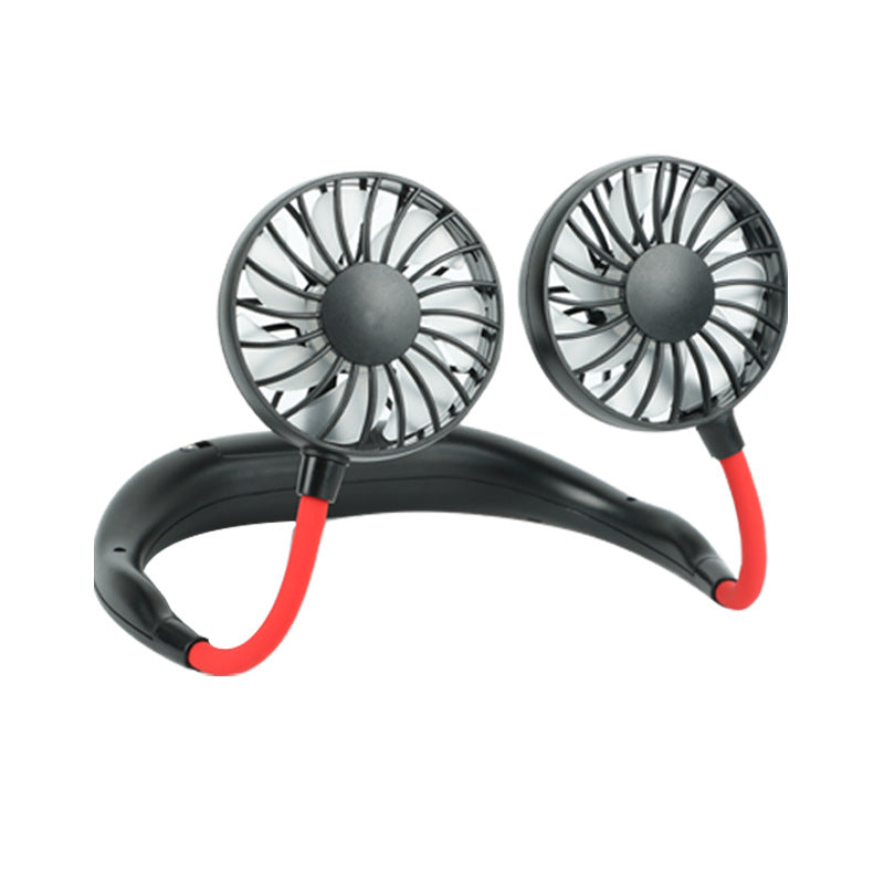 Dual-Blade Wearable Neck Fan